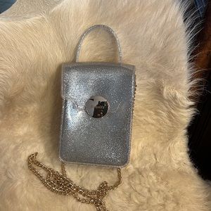Bewaltz Crossbody Glitter Clear Jelly  Phone Bag
